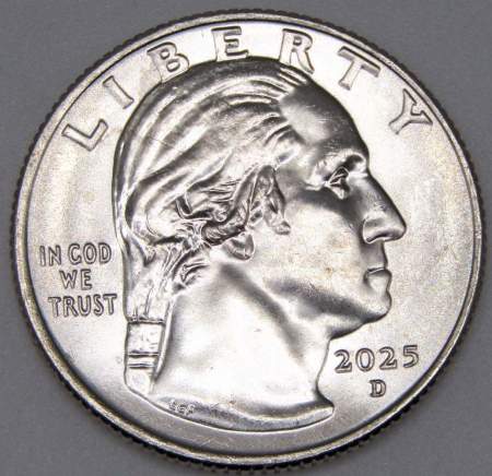 Монета 25 центов США Алтея Гибсон из серии «Американские женщины» (2025) P