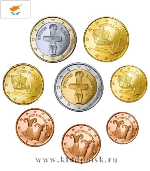 Набор монет Евро Кипр