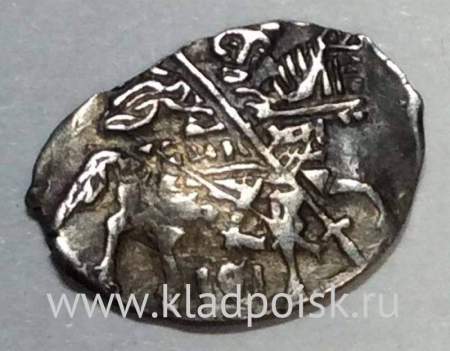 Копейка серебро Михаил Фёдорович (чешуя), 1613-1645 гг. Москва Арт. 25