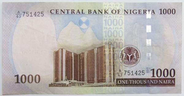 Банкнота 1000 найра 2018 года Нигерия