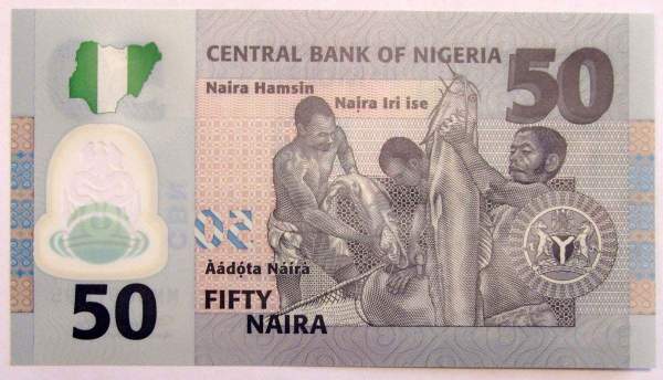 Полимерная банкнота 50 найра 2010 года - 50 лет независимости, Нигерия