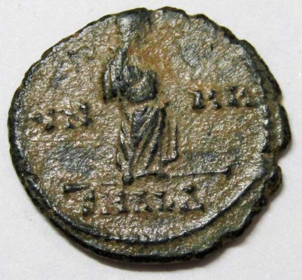 Монета Фоллис Римская Империя, Император Константин I Великий 307-337 гг., арт 2 Монета Фоллис Римская Империя, Император Константин I Великий 307-337 гг., арт 2