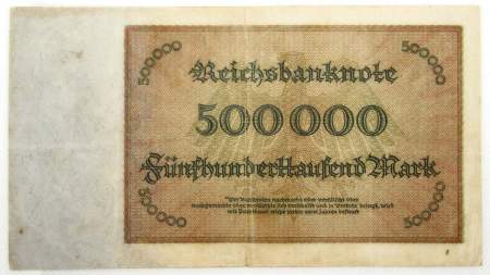 Банкнота 500000 марок 1923 года
