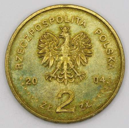 Монета 2 злотых Польша 2004 - 85 лет Полиции Польши