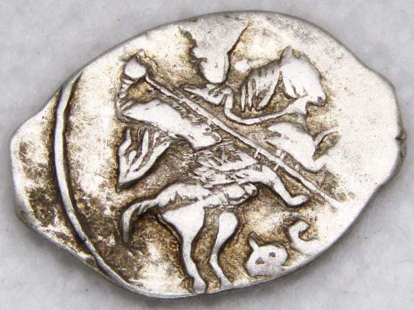 Копейка (чешуя) серебро Иван IV Васильевич Грозный 1533-1584 гг., Новгородский денежный двор, ФС, арт 3