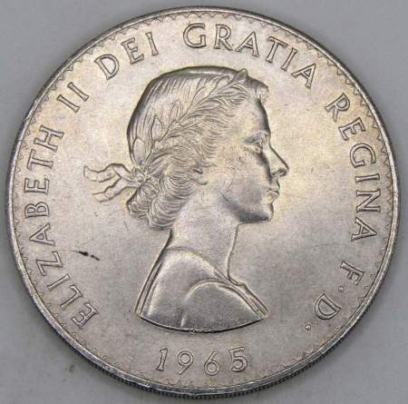 Монета 1 крона 1965 года Великобритания Сэр Уинстон Черчилль