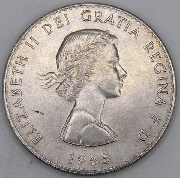 Монета 1 крона 1965 года Великобритания Сэр Уинстон Черчилль