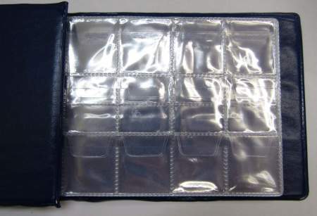 Карманный альбом для монет МК-1, 8 листов (4 листа по 4 ячейки, 4 листа по 12 ячеек)