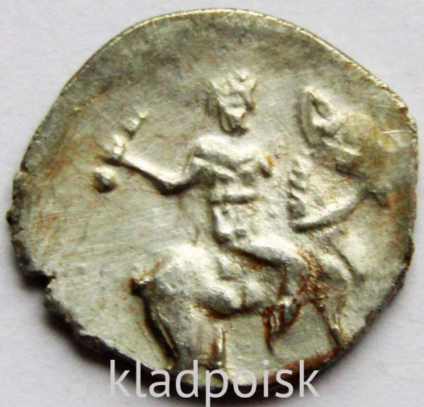 Денга Иван IV Васильевич Грозный (чешуя), серебро, до 1547 года, арт 4 Денга Иван IV Васильевич Грозный (чешуя), серебро, до 1547 года, арт 4