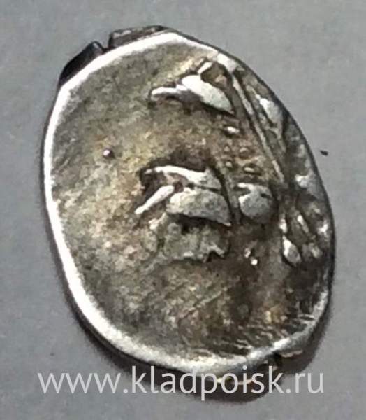 Копейка серебро Михаил Фёдорович (чешуя), 1613-1645 гг. НГ - Новгородский денежный двор, арт 2