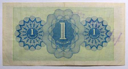 Банкнота 1 шиллинг 1944 года Австрия, арт 2