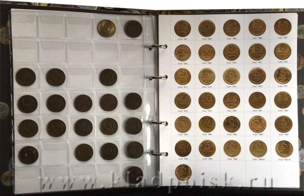 Альбом для монет СССР регулярного чекана 1961-1991 годы Альбом для монет СССР регулярного чекана 1961-1991 годы