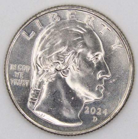 Монета 25 центов США Паули Мюррей из серии «Американские женщины» (2024) D