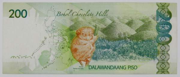 Банкнота 200 песо 2010 года Филиппины