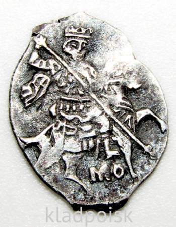 Копейка серебро Михаил Фёдорович (чешуя), 1613-1645 гг. Москва Арт. 18
