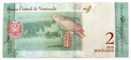 Банкнота 2 боливара 2018 года Венесуэла, арт 3