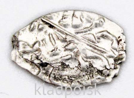 Копейка серебро Петр I Алексеевич (чешуя), 1709 год, Кадашевский денежный двор