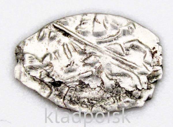 Копейка серебро Петр I Алексеевич (чешуя), 1709 год, Кадашевский денежный двор