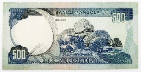 Банкнота 500 эскудо 1972 года Ангола