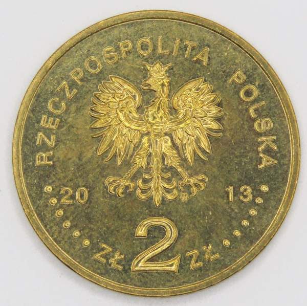 Монета 2 злотых Польша 2013 - 100 лет Польскому театру в Варшаве