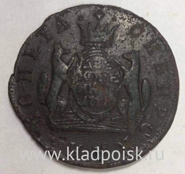 Монета 2 копейки Российской империи 1774 г. КМ. Екатерина II Сибирская монета Монета 2 копейки Российской империи 1774 г. КМ. Екатерина II Сибирская монета