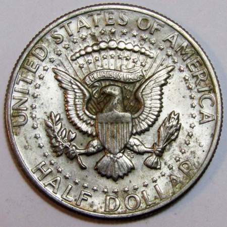 Монета 50 центов США «Кеннеди» 1971 г. Серебро 400 пр.