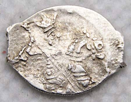 Копейка серебро Борис Федорович Годунов (чешуя), 1598-1605 гг. Московский денежный двор (арт 11)