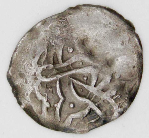 Монета анонимный Дирхем времен хана Батыя, Волжская Булгария Монета анонимный Дирхем времен хана Батыя, Волжская Булгария