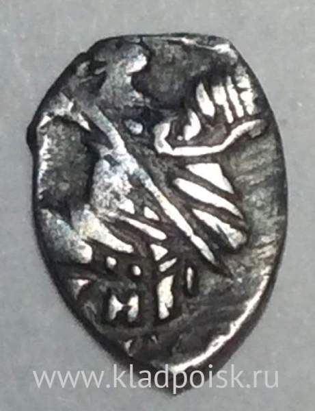 Копейка серебро Михаил Фёдорович (чешуя), 1613-1645 гг. НРКЕ - Новгородский денежный двор, арт 5