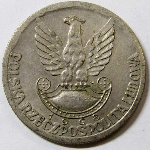 Монета 10 злотых Польша, 25 лет Войску Польскому, 1968, арт 4 Монета 10 злотых Польша, 25 лет Войску Польскому, 1968, арт 4