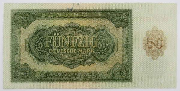 Банкнота 50 марок ГДР 1948 года Банкнота 50 марок ГДР 1948 года