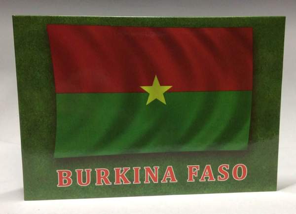 Монета 100 франков Буркина Фасо в оригинальном буклете ЧМ по футболу 2018 года. Талисман чемпионата «Волк Забивака»