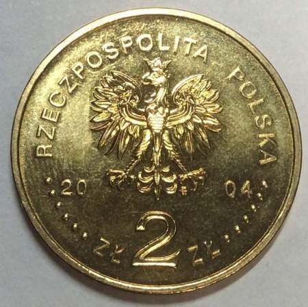 Монета 2 злотых Польша Присоединение Польши к Европейскому Союзу из серии Дорога к свободе, 2004