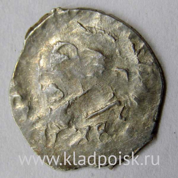 Денга Василий II Васильевич «Тёмный», серебро, Лесоруб/дерево