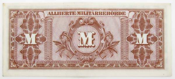 Банкнота 50 марок 1944 года, Германия, Оккупация Германии войсками союзников