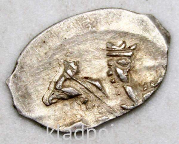 Копейка серебро Михаил Фёдорович (чешуя), 1613-1645 гг. Новгородский денежный двор, арт 5