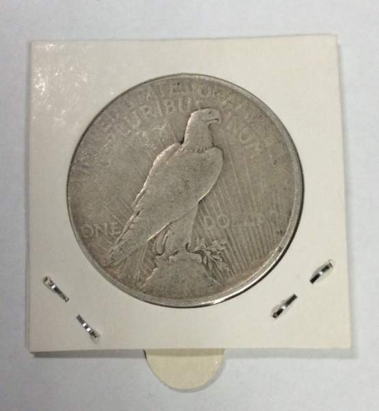 Монета 1 доллар США «Мир» 1922 года, Серебро 900 пр., арт 1