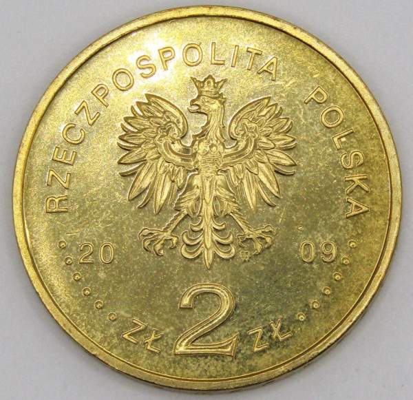 Монета 2 злотых Польша 2009 - Оборона Вестерплатте в сентябре 1939