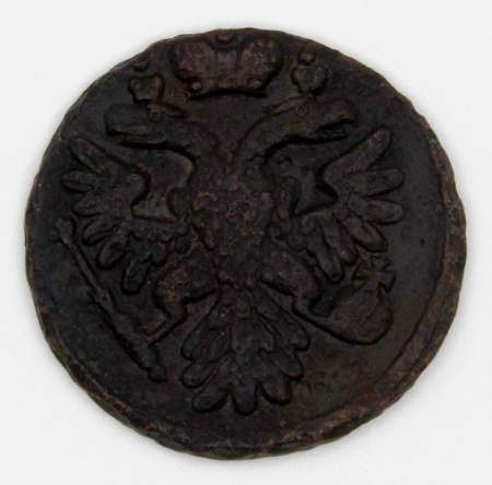 Монета 1 денга 1738 года, Российская Империя, Анна Иоановна