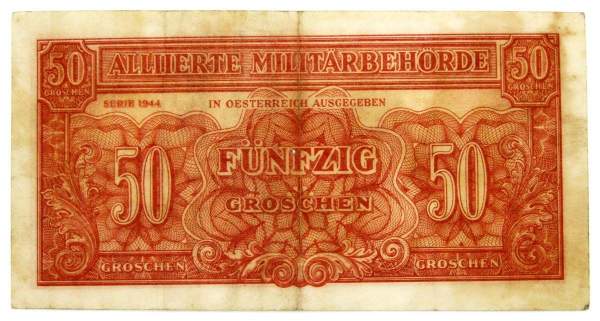 50 грошей 1944 года Австрия - Оккупация союзными войсками