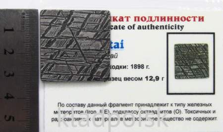 Спил метеорита Aletai, арт 25 Спил метеорита Aletai, арт 25