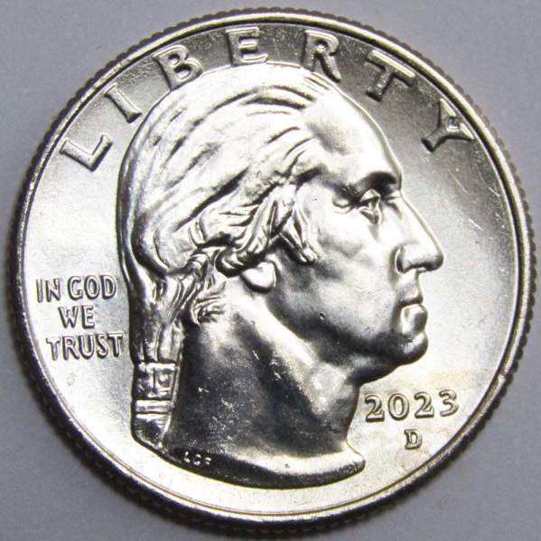 Монета 25 центов США Бесси Колман из серии «Американские женщины» (2023) D Монета 25 центов США Бесси Колман из серии «Американские женщины» (2023) D