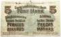 Банкнота 5 марок 1918 года Германская оккупация Латвии и Литвы (Ковно)