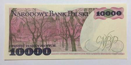 Банкнота 10000 злотых 1987 года Польша