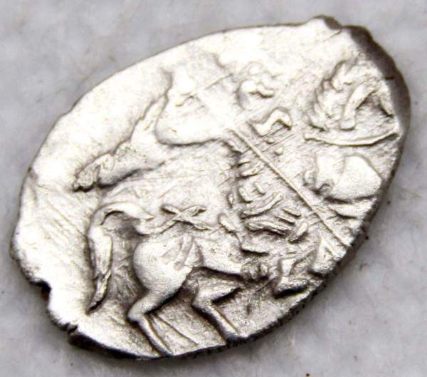 Копейка серебро Борис Федорович Годунов (чешуя), 1598-1605 гг. Московский денежный двор