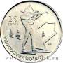 Монета  25 центов Канада, Олимпиада 2010 год Ванкувер - Биатлон