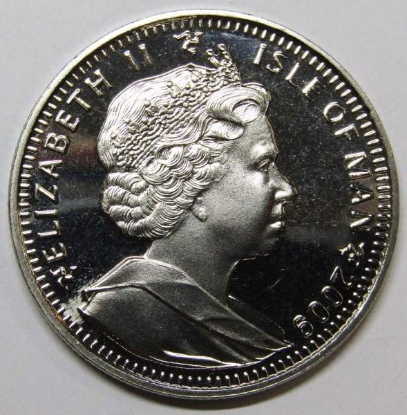 Монета 1 крона Остров Мэн, 2009, Персидская кошка