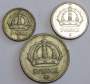 Набор монет Швеции 1942-1950 гг., 3 монеты, Густав V