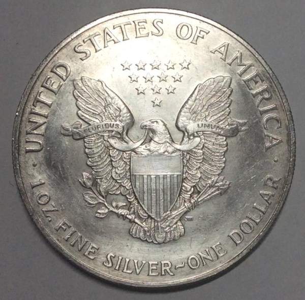 Монета 1 доллар США «Шагающая свобода» Серебро 999 пробы, 2001