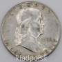 Монета 50 центов США Франклин, 1952 Серебро 900 пробы